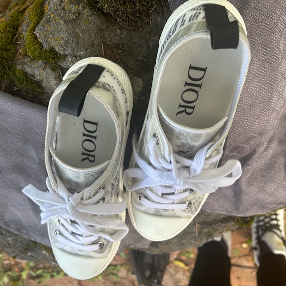 Dior b23 x Daniel arsham newspaper low top sneakers - Picture 4 of 5